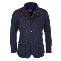 Barbour Mens Ogston Waxed Jacket, Navy, Large