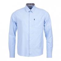 barbour the oxford shirt sky blue xl