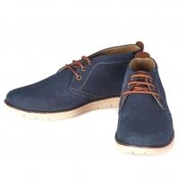 Barbour Bowlam Chukka Boots, Navy Nubuck, UK10