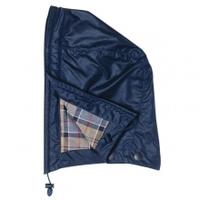 barbour waxed cotton hood navy one size