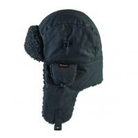 barbour fleece lined hunter hat black medium