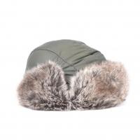 Barbour Fur Trimmed Trapper, Olive, M