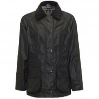 barbour ladies beadnell wax jacket black 10