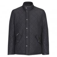 barbour powell quilted jacket black large