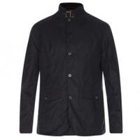Barbour Lutz Wax Jacket, Navy, Small