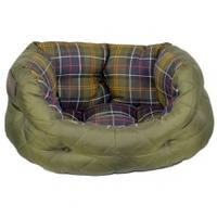 Barbour Quilted Dog Bed, S, Olive