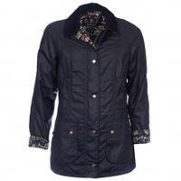 barbour alexandria beadnell wax jacket navy uk14