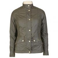 barbour brocklane wax jacket olive 16