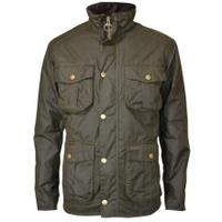 barbour winter utility wax jacket olive l