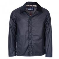 barbour crofton wax jacket navy m