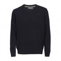 Barbour Essential Lambswool V Neck Sweater, Navy, Large