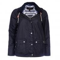 barbour rief wax jacket navy uk8