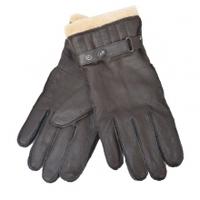 barbour mens leather utility glove brown xl