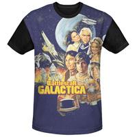 Battlestar Galactica(Classic) - Vintage Poster Black Back