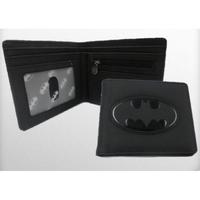 batman black embossed logo wallet