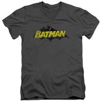 batman classic comic logo v neck
