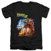 back to the future iii poster v neck