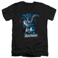 batman batman blue gray v neck