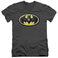 batman bat mech logo v neck