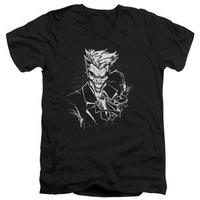 batman jokers splatter smile v neck