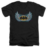 batman steel wings logo v neck