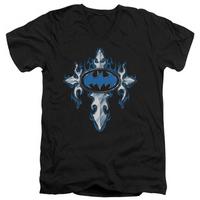 batman gothic steel logo v neck