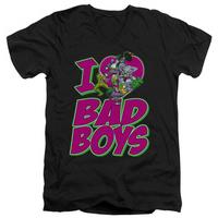 Batman - I Heart Bad Boys V-Neck