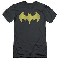 batman batgirl logo distressed slim fit