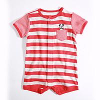 Baby Casual/Daily Striped One-Pieces, Cotton Summer Short Sleeve