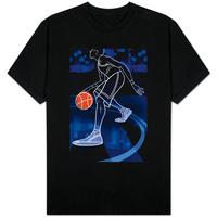 Basketball Player on Blue