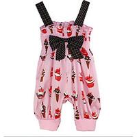 Baby Casual/Daily Print One-Pieces, Cotton Summer Sleeveless