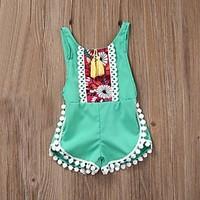 baby casualdaily beach party geometric embroidered one piecescotton su ...