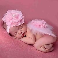 Baby Young Children In Europe And The Manual Roses Diamond Hair Band And Feathered Wings Angel Baby Photography Props