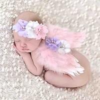 Baby Young Children In Europe And The Manual Roses Diamond Hair Band And Feathered Wings Angel Baby Photography Props