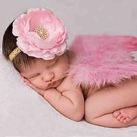 Baby Young Children In Europe And The Manual Roses Diamond Hair Band And Feathered Wings Angel Baby Photography Props