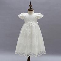 Baby Party/Cocktail Floral DressPolyester All Seasons White