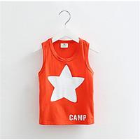 Baby Tops Children Vest Boys Summer T Shirts Girls Tank 2016 Fashion Star Printed Toddler Tees T-Shirt Clothing