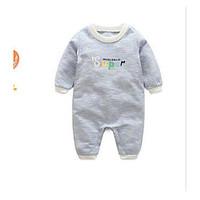 Baby Casual/Daily Solid One-Pieces, Cotton Summer Fall Long Sleeve