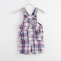 Baby Casual/Daily Solid Houndstooth One-Pieces, Cotton Summer Sleeveless