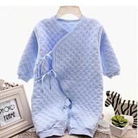 Baby Casual/Daily Solid One-Pieces, Cotton Summer All Seasons Fall Long Sleeve