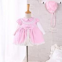 Baby Casual/Daily Solid Clothing Set, Lace Spring Fall