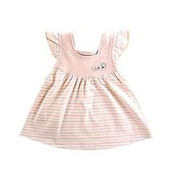 Baby Casual/Daily Striped Dress, Cotton Summer Spring-