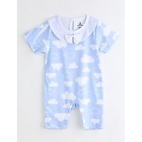 Baby Casual/Daily Print One-Pieces, Cotton Summer Short Sleeve