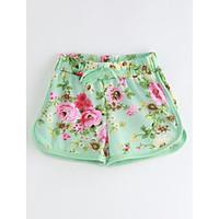 Baby Casual/Daily Floral Shorts, Cotton Summer