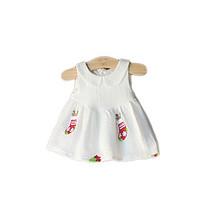 baby casualdaily beach holiday solid dress cotton all seasons 