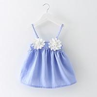 baby casualdaily beach holiday solid dress cotton all seasons 