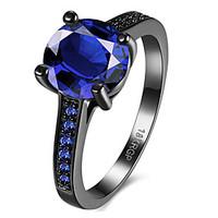 Band Rings Crystal AAA Cubic Zirconia Zircon Fashion Dark Blue Purple Jewelry Wedding Party Halloween Daily Casual Sports 1pc