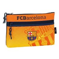 Barcelona Orange/yellow Big Pencil Case With 2 Zippers(811262033)
