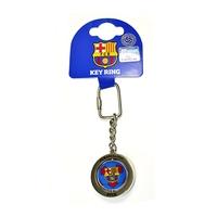 Barcelona Football Spinner Keyring