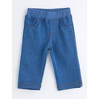 baby solid color pants cotton spring fall